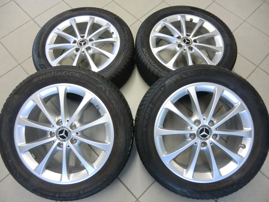 Original Mercedes A-Klasse W177 B-Klasse CLA Alufelgen Sommerreifen 205 55 R17