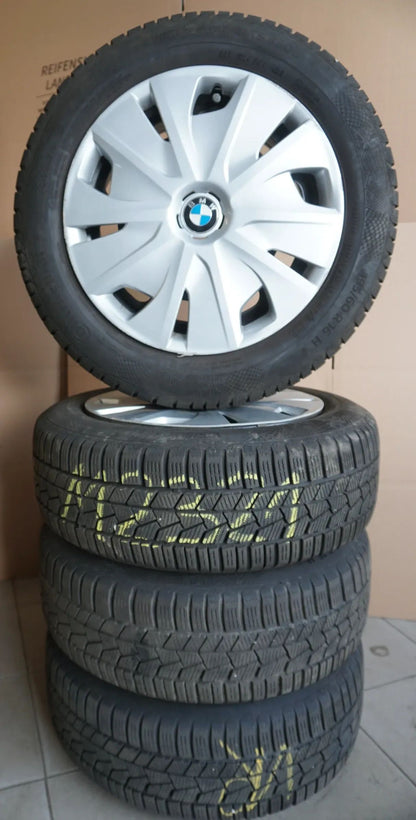 Cerchi originali BMW Serie 1 F40, Serie 2, in acciaio, ruote invernali, pneumatici invernali 195 60 R16, 6 mm, RDK