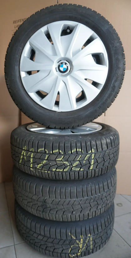 Cerchi originali BMW Serie 1 F40, Serie 2, in acciaio, ruote invernali, pneumatici invernali 195 60 R16, 6 mm, RDK