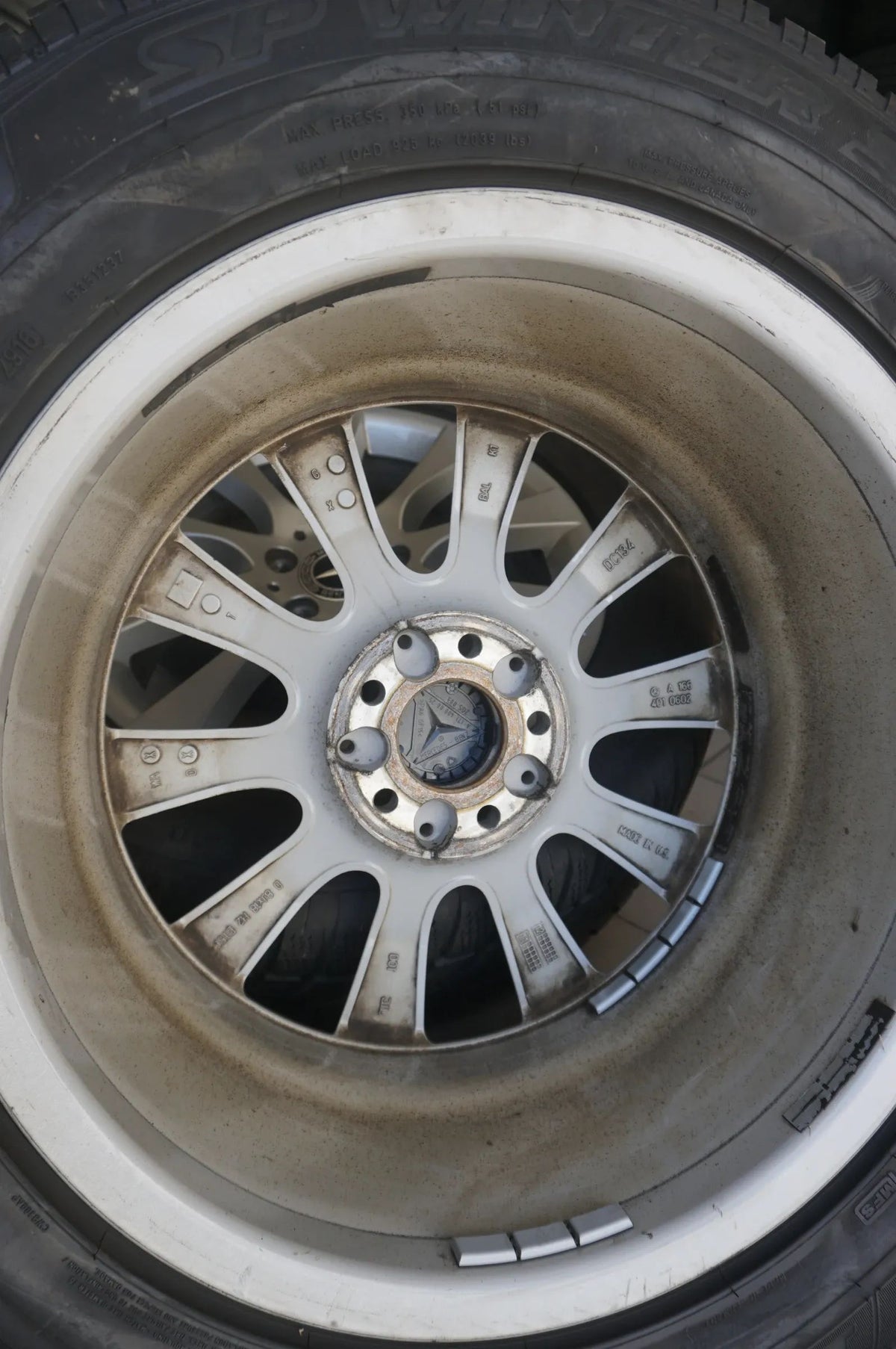 Original Mercedes ML GLE W166 Alufelgen Winterräder Winterreifen 255 55 R18 6mm Detail view 7