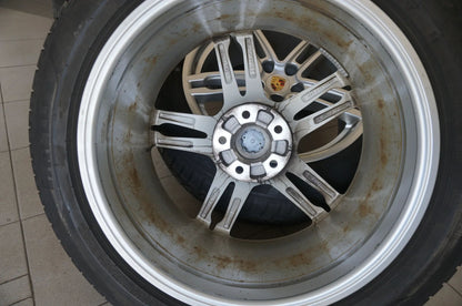 Original Porsche Macan 95B 19 tommer alufælge vinterhjul vinterdæk 2023 6,5mm