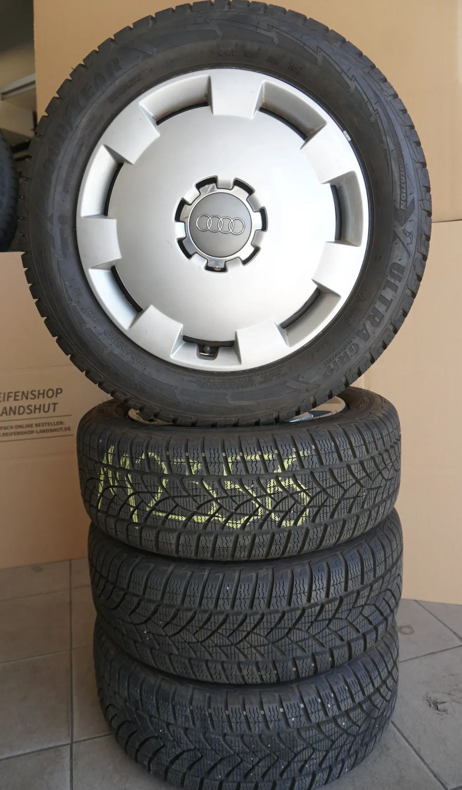 Original Audi A3 8P Stahlfelgen Winterräder Winterreifen 205 55 R16 91H 2024 8mm