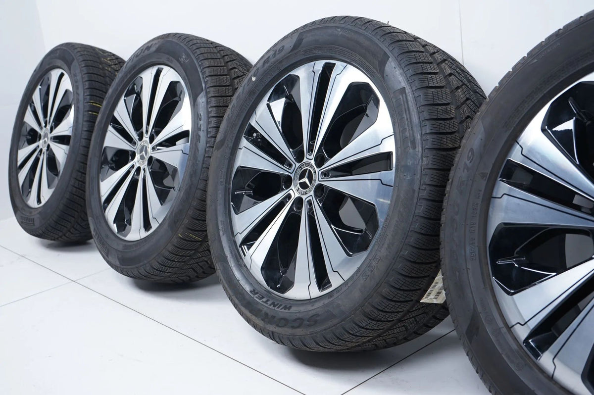 Original Mercedes EQC Alloy Wheels Winter Tires Winter Wheels 6-7mm 235 55 255 50 R19 Detailansicht 9