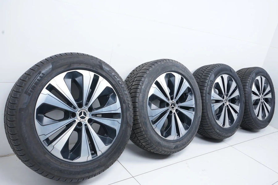 Original Mercedes EQC 19 inch alloy wheels winter tires winter wheels 235 55 R19 7mm