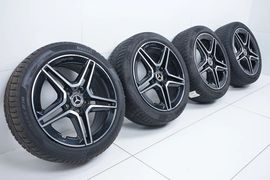 Roues et pneus hiver 18 pouces pour Mercedes Classe AB W177 B247
