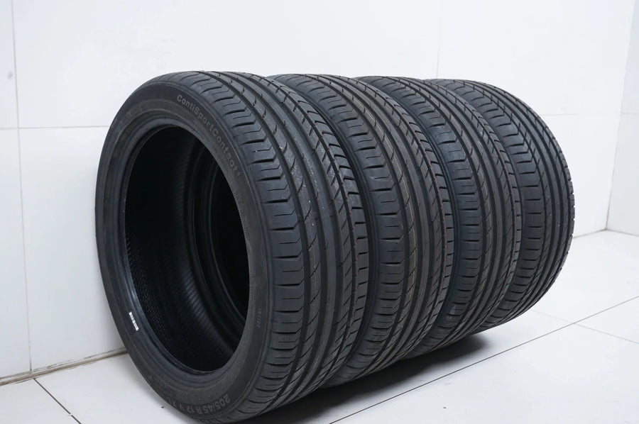 4 x Summer tires Continental 205 45 17 inch DOT21 approx. 7mm