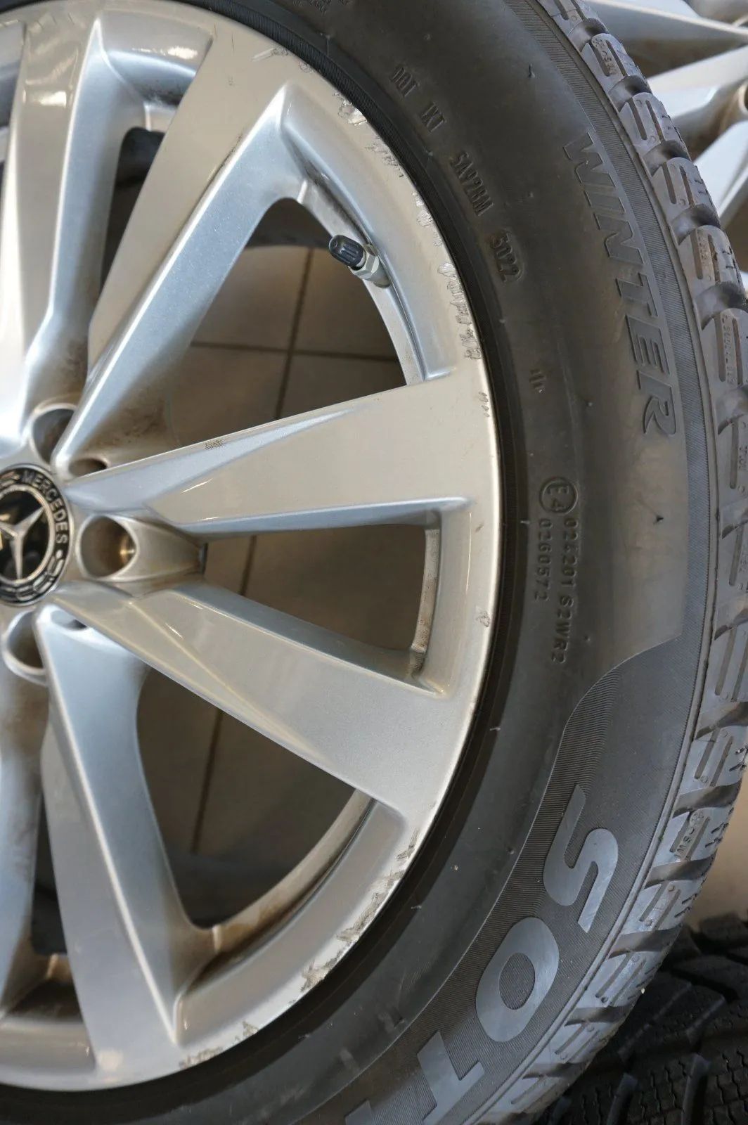 Jantes alliage d'origine Mercedes Classe S W223 V223 Roues d'hiver Pneus hiver 7mm Detailansicht 6