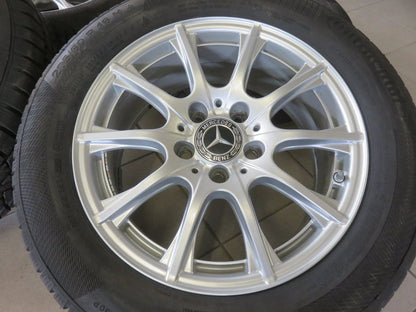Cerchi in lega Mercedes Classe C W205, ruote invernali, pneumatici invernali Conti 205 60 R16, 8 mm