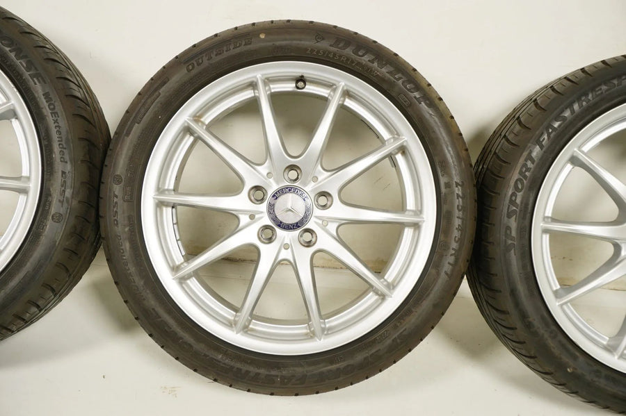 Mercedes Classe A B CLA W246 W117 ruote estive 225 45 17 pollici