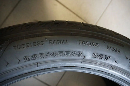 2 X 225 45 R18 95Y Pneus été Bridgestone Turanza T005 * 5,5mm 2022