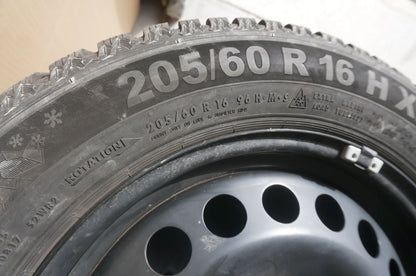 Original VW Touran II 5T Stahlfelgen Winterreifen Winterräder 205 60 R16 96H 8mm