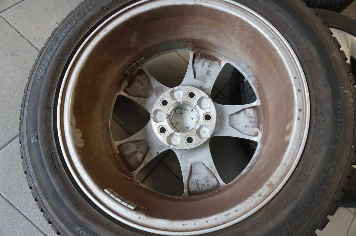 Original Opel Corsa D E Alufelgen Winterräder Winterreifen 195 55 R16 87H 8mm Vue détaillée 4