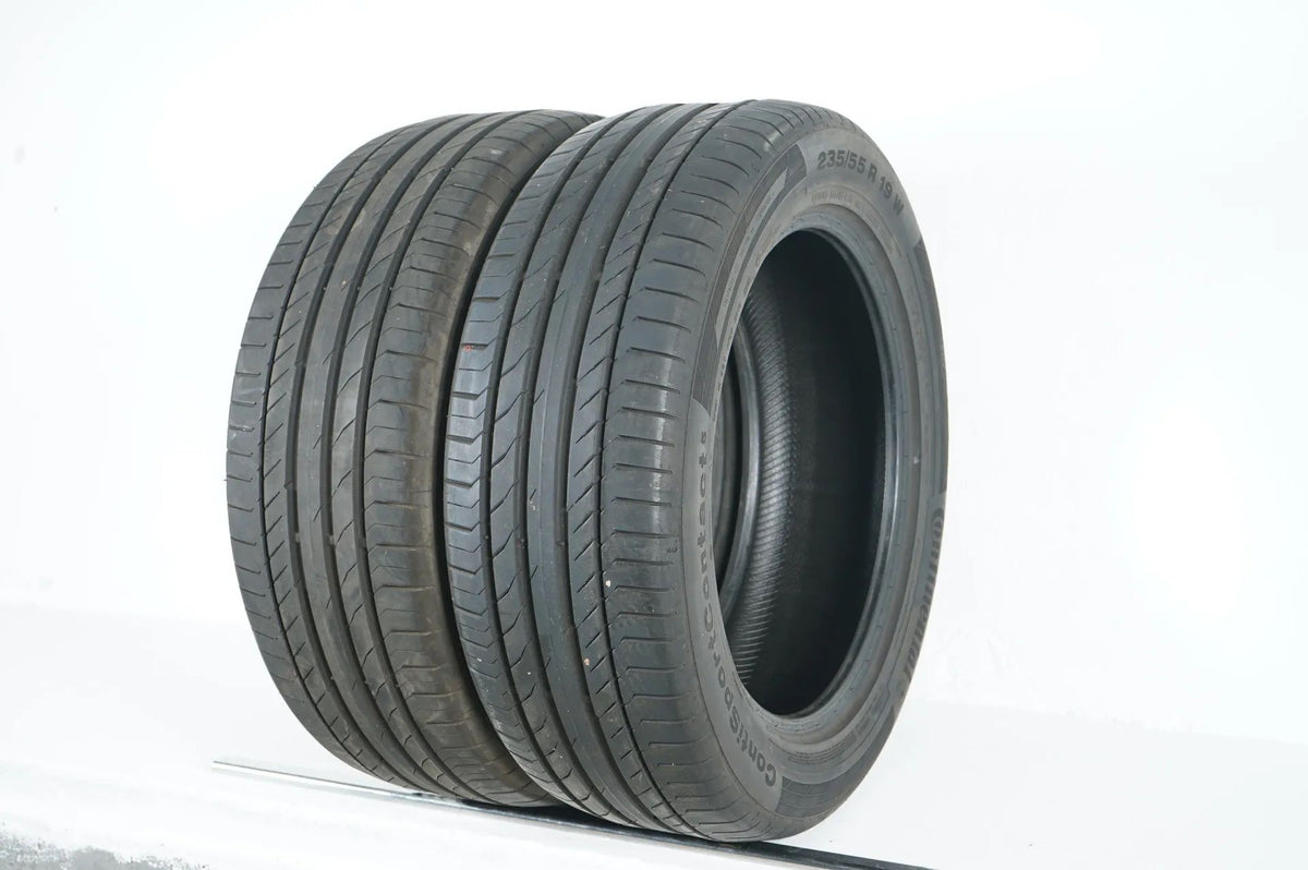 2 x Continental summer tires 235 55 19 inch DOT22 approx. 6 mm tread depth Detail view 3