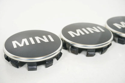 4x original MINI Nabendeckel Deckel 55mm schwarz 6857149