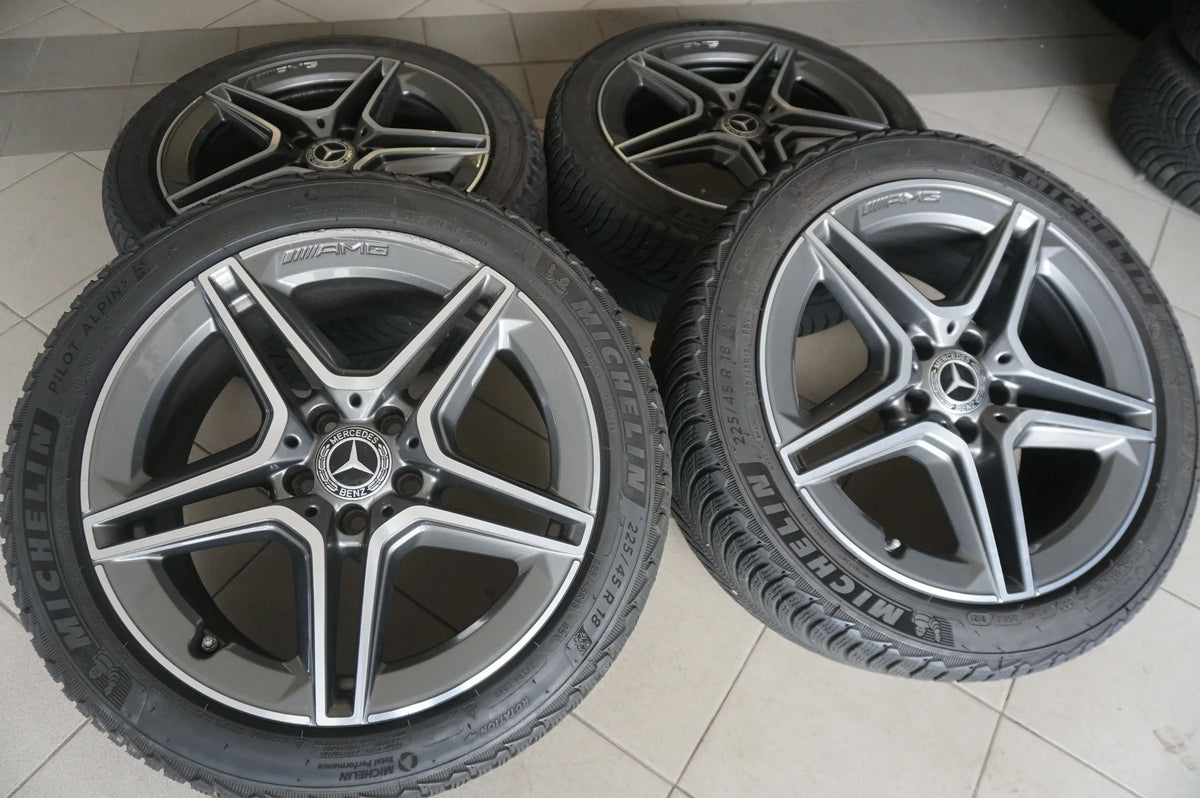 Mercedes C-Klasse C43 AMG W205 S205 18" Alufelgen Winterräder Winterreifen 6mm