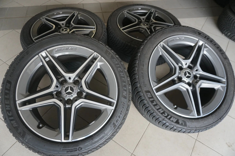 Mercedes C-Klasse C43 AMG W205 S205 18" Alufelgen Winterräder Winterreifen 6mm