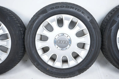 Audi A8 4E D3 Alufelgen Allwetterräder mit neuen Allwetterreifen 235 55 17 Zoll