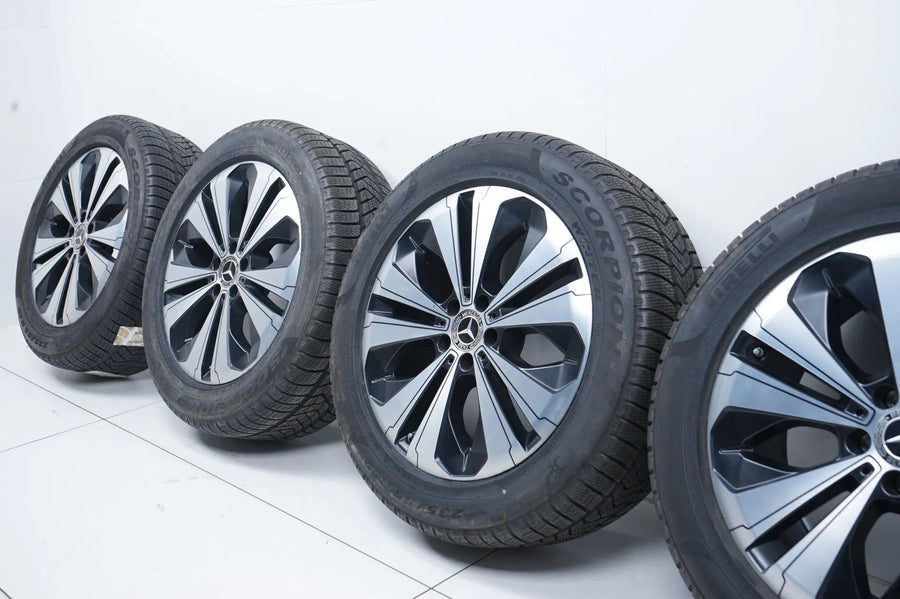 Original Mercedes EQC 19 inch alloy wheels winter tires winter wheels 235 55 R19 7mm