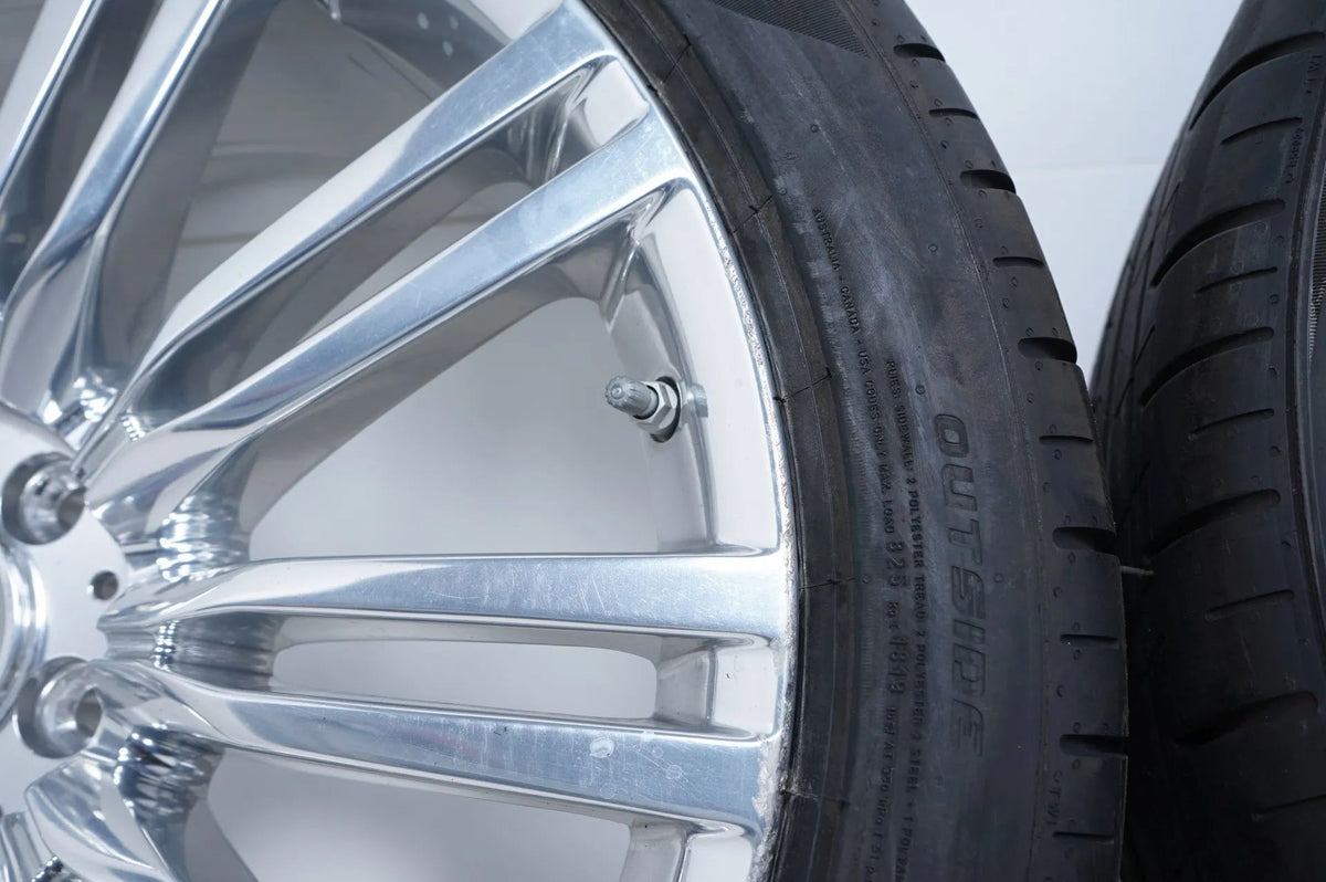 Cerchi in lega cromati originali Mercedes Classe S W223 V223 pneumatici estivi 255 40 R20 7 mm Visualizzazione dettagliata 7