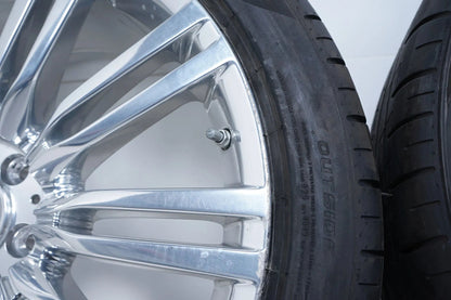 Cerchi in lega cromati originali Mercedes Classe S W223 V223 pneumatici estivi 255 40 R20 7 mm