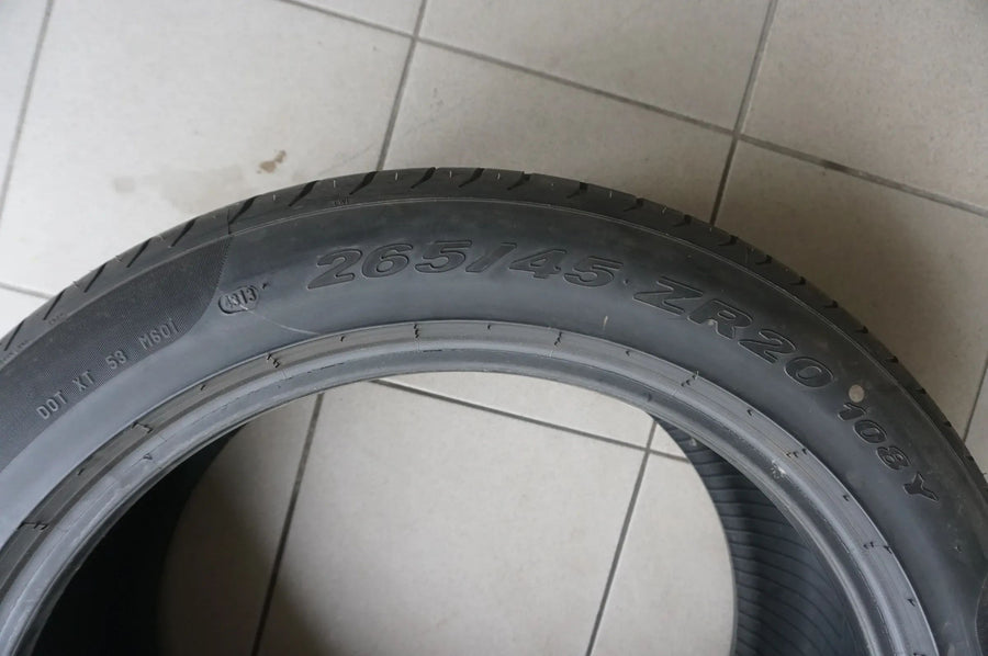 1 X 265 45 ZR20 R20 108Y Pneu été Pirelli P Zero PZero MO 2013 7mm