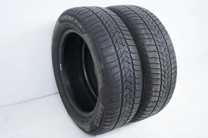 2x pneus hiver Pirelli 225 60 18 pouces DOT20 env. 5mm Bmw*