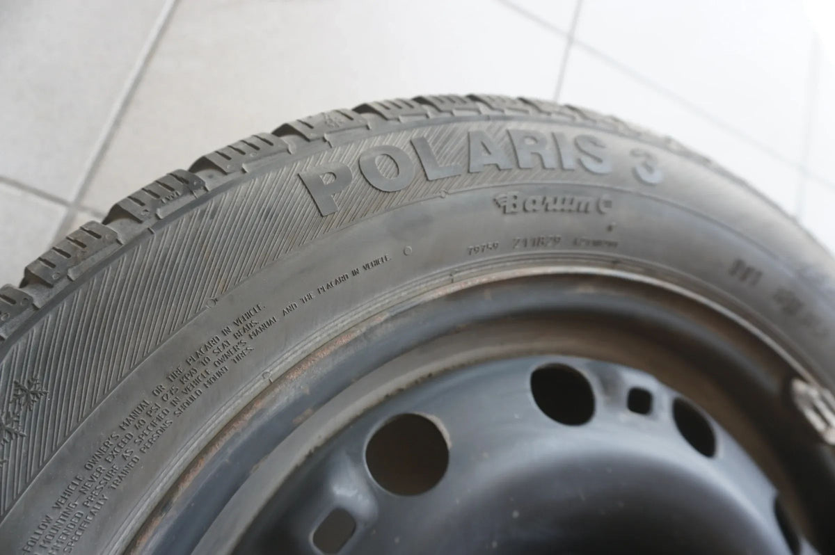 Original VW Polo V 6R Skoda Fabia III Stahlfelgen Winterreifen 185 60 R15 5mm Vue détaillée 3
