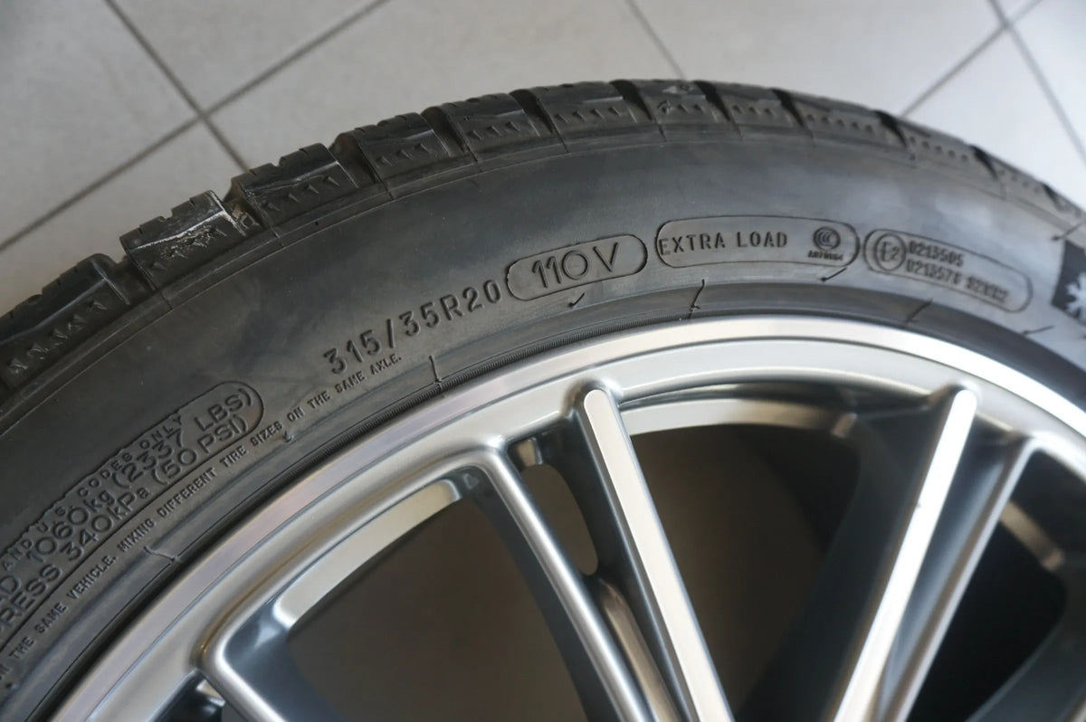 Original Porsche Panamera 971 20 Zoll Alufelgen Winterräder Winterreifen Detailansicht 12