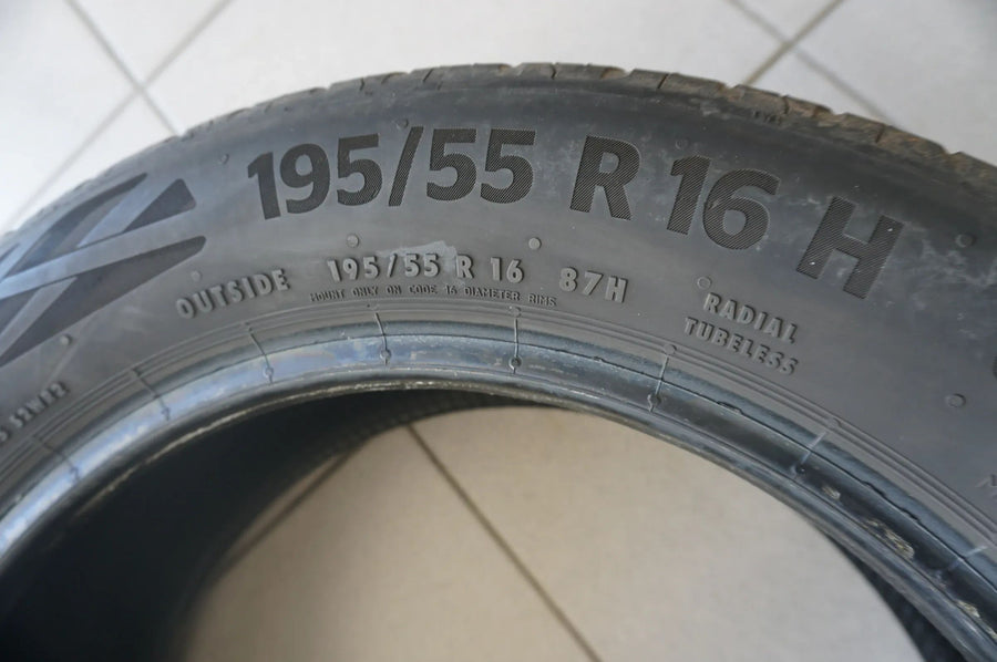 2 X 195 55 R16 87H Sommerreifen Continental EcoContact 6 2020 4mm