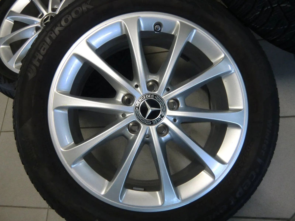 Cerchi in lega originali Mercedes Classe A W177 Classe B W247 CLA da 17 pollici con pneumatici invernali Visualizzazione dettagliata 2