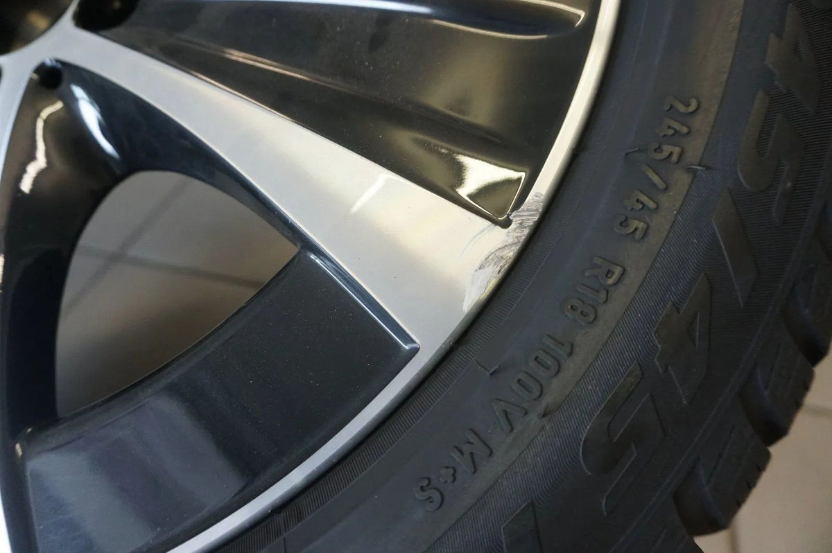 Original Mercedes E-Class W213 S213 18 inch Alloy Wheels A2134013700 Winter Tires Detail view 7