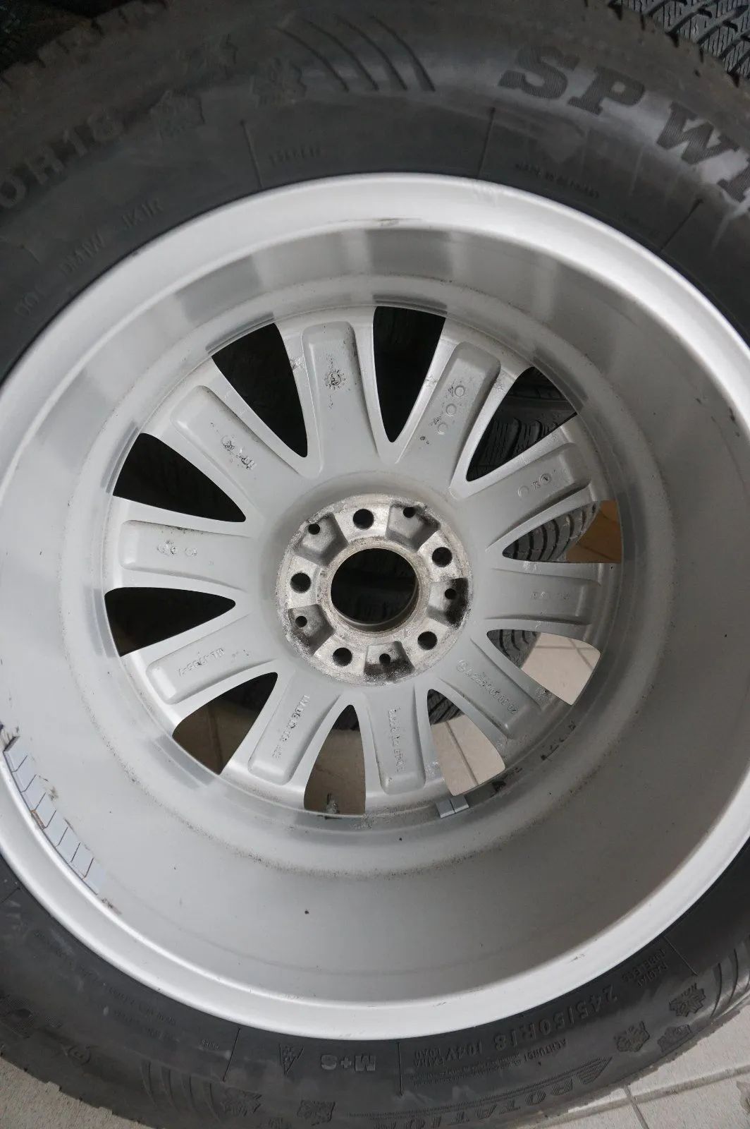 Original Mercedes S-Klasse W222 Alufelgen Winterräder Winterreifen 245 50 R18 Detailansicht 5