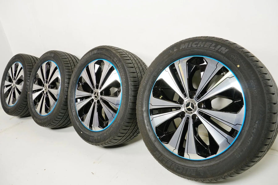 Original Mercedes EQC N293 Alufelgen Winterräder mit neuen Winterreifen 235 55 R19 Zoll