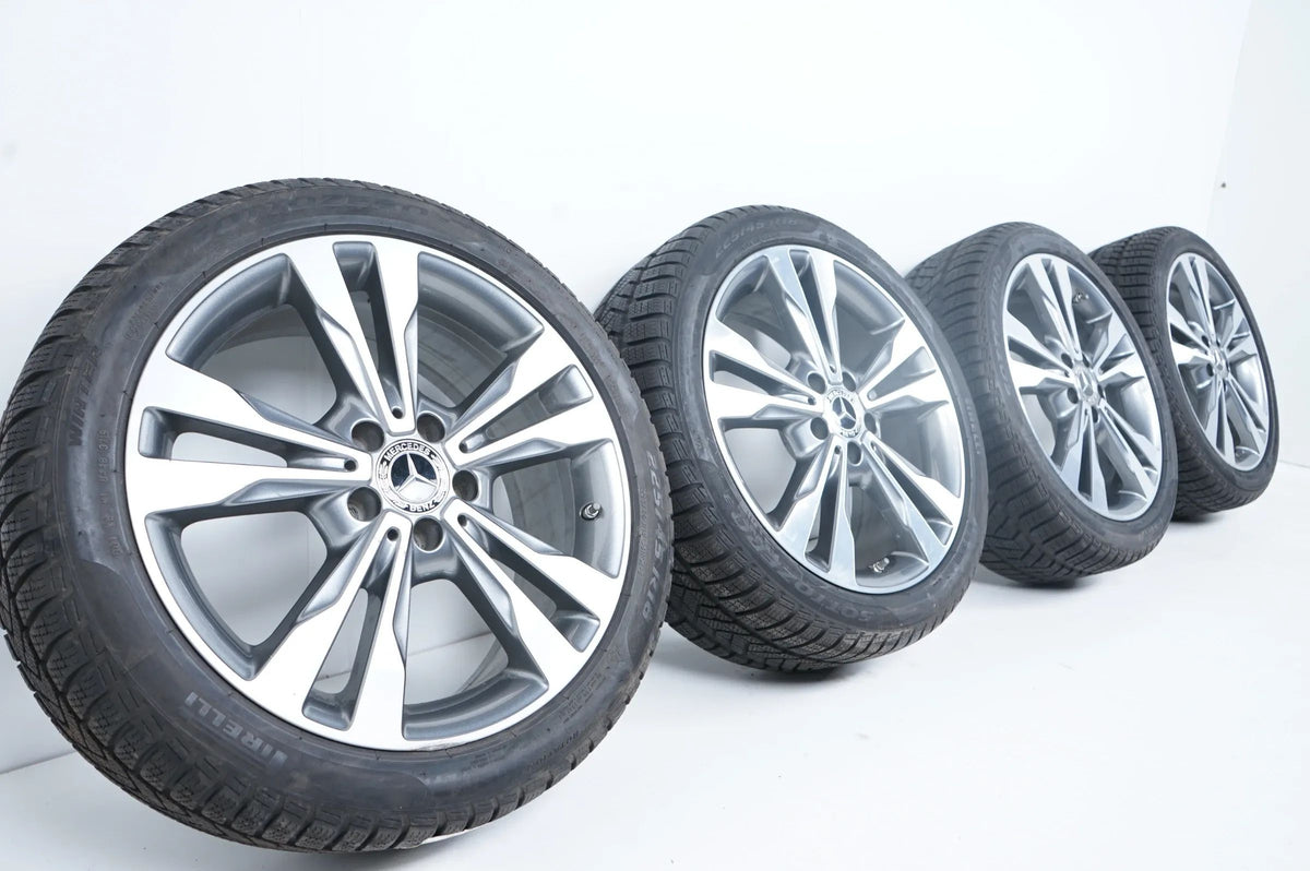Originele Mercedes C-Klasse W205 S205 18 inch lichtmetalen velgen winterbanden A2054012802