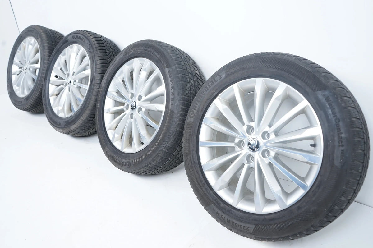 Original Skoda Kodiaq Winter Wheels Winter Tires 235 55 18 Inch Detailansicht 7
