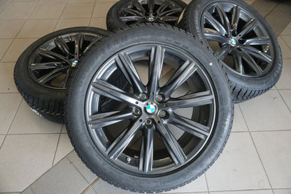Jantes alu d'origine BMW Série 5 G30 G31 TOP roues hiver pneus hiver 245 45 R18 pouces