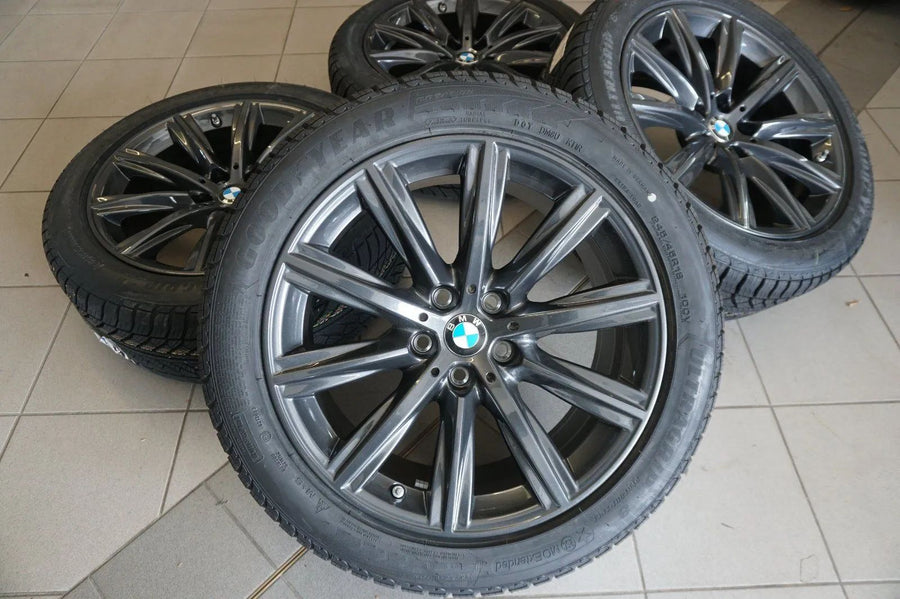 Jantes alu d'origine BMW Série 5 G30 G31 TOP roues hiver pneus hiver 245 45 R18 pouces