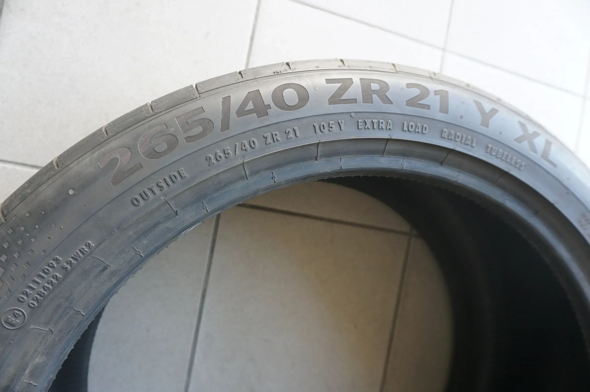1 X 265 40 ZR21 R21 105Y Sommerreifen Continental SportContact 6 * 2022 4,5mm Detailansicht 3
