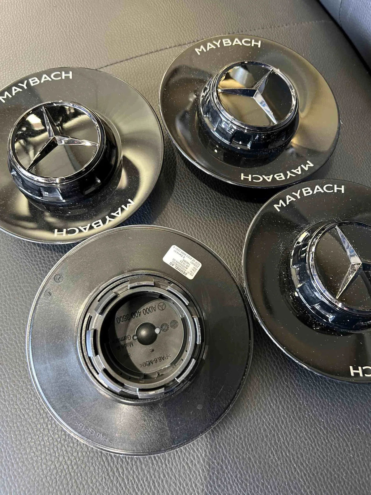 4x Original Mercedes GLS S Klasse X167 V223 Maybach Nabendeckel A0004003600 Detailansicht 4