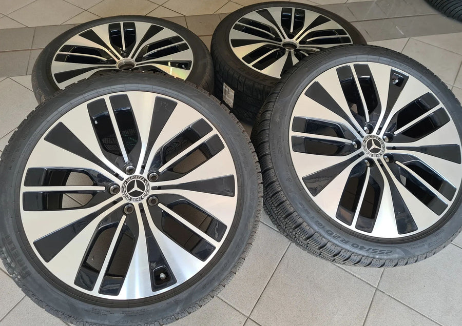 Original Mercedes EQE V295 Alufelgen Winterreifen TOP Winterräder 255 40 R20 7mm