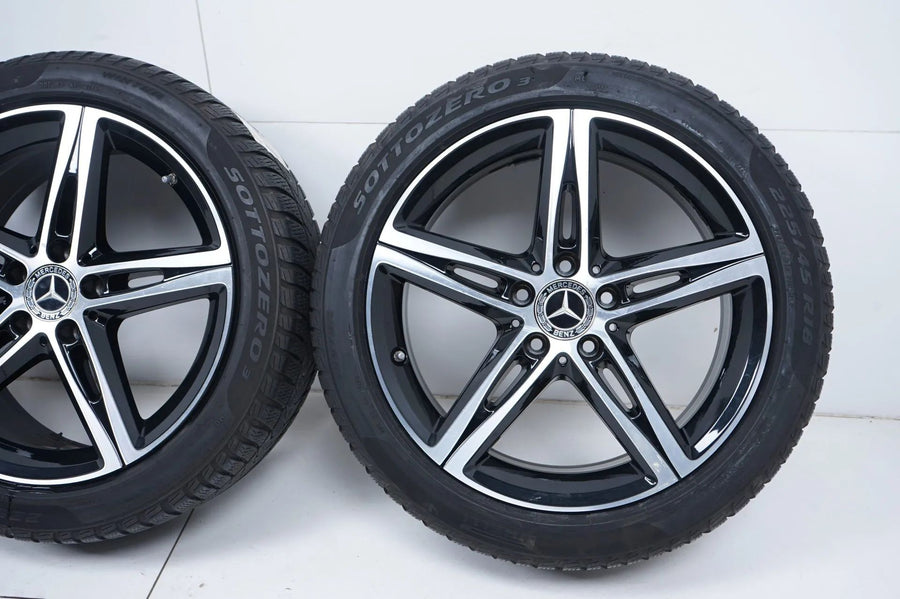 Mercedes AB Class W177 winter wheels, winter tires 225 45 18 inch