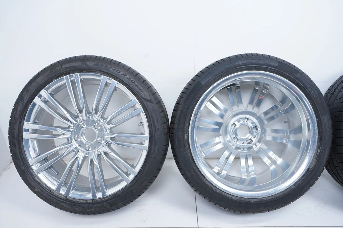 Cerchi in lega cromati originali Mercedes Classe S W223 V223 pneumatici estivi 255 40 R20 7 mm Visualizzazione dettagliata 20