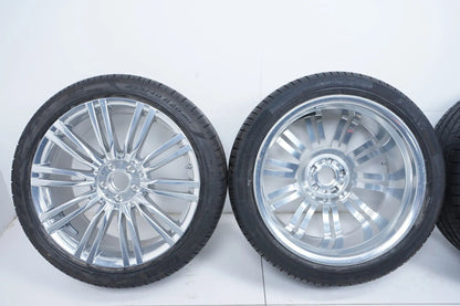 Cerchi in lega cromati originali Mercedes Classe S W223 V223 pneumatici estivi 255 40 R20 7 mm