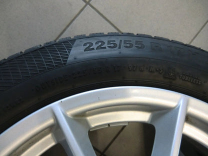 Jantes alliage d'origine BMW Série 5 G30 G31 Roues hiver Pneus hiver 225 55 R17 6mm