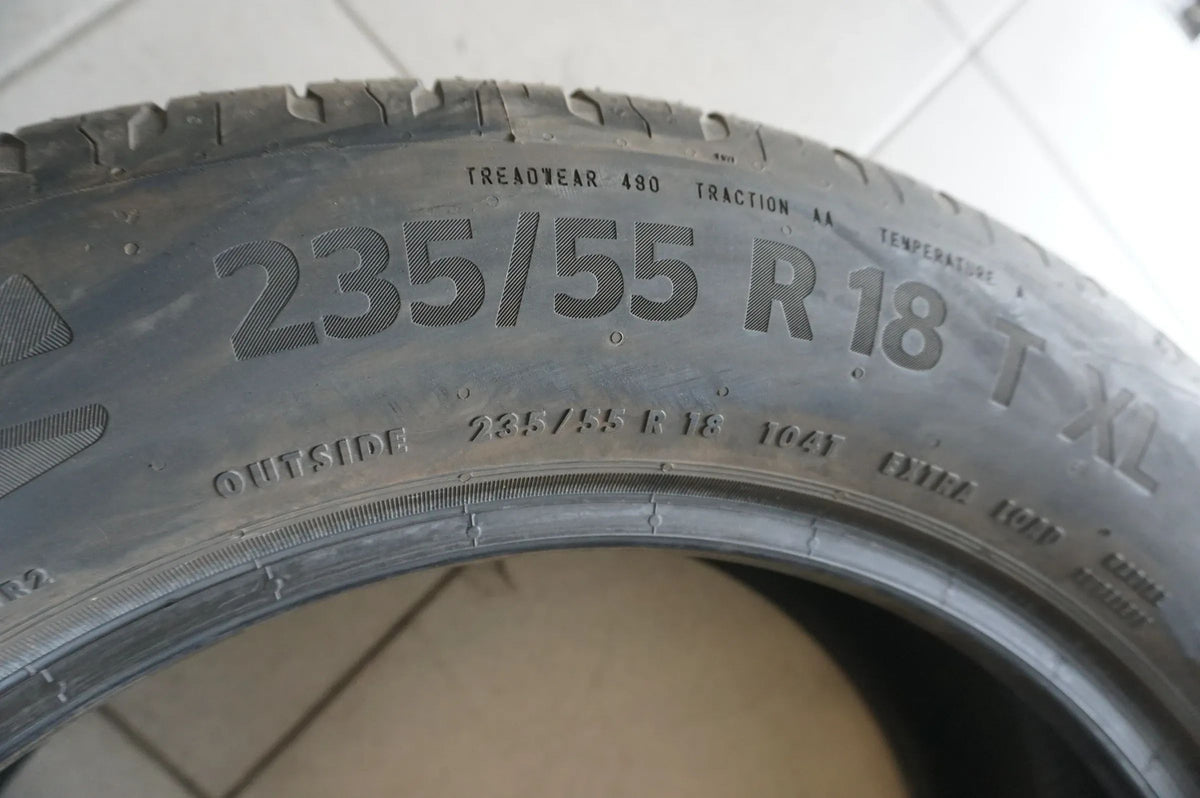 1 X 235 55 R18 104T Sommerreifen Continental Eco Contact 6 SSR MOE RSC 2021 6mm Detailansicht 3