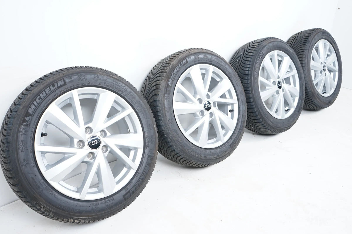Wie Neu Audi Q2 81A Winterräder Winterreifen 215 55 17 Zoll 8mm 81A601025C Vue détaillée 2