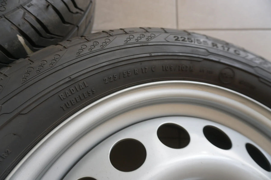 Mercedes V-Klasse Vito W447 stålfælge sommerhjul sommerdæk 225 55 R17C 8mm