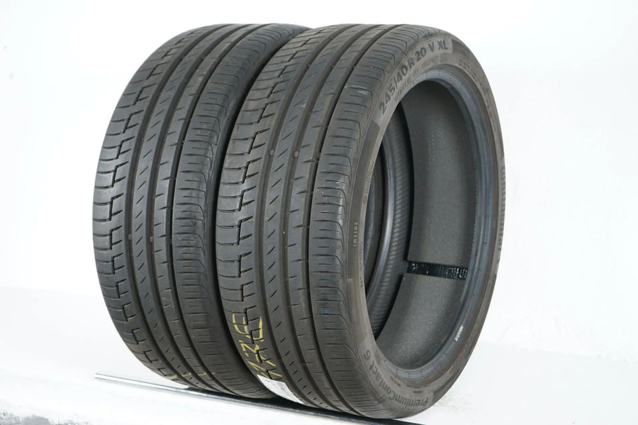 2x Continental summer tires 245 40 20 inch DOT21 approx. 6mm tread depth