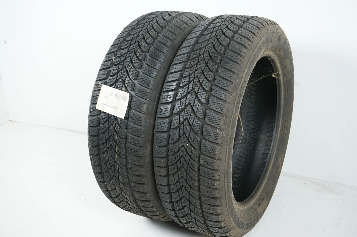2x Winterreifen Dunlop 4D 215 55 18 Zoll DOT19 ca.8mm MOE RFT Detailansicht 3