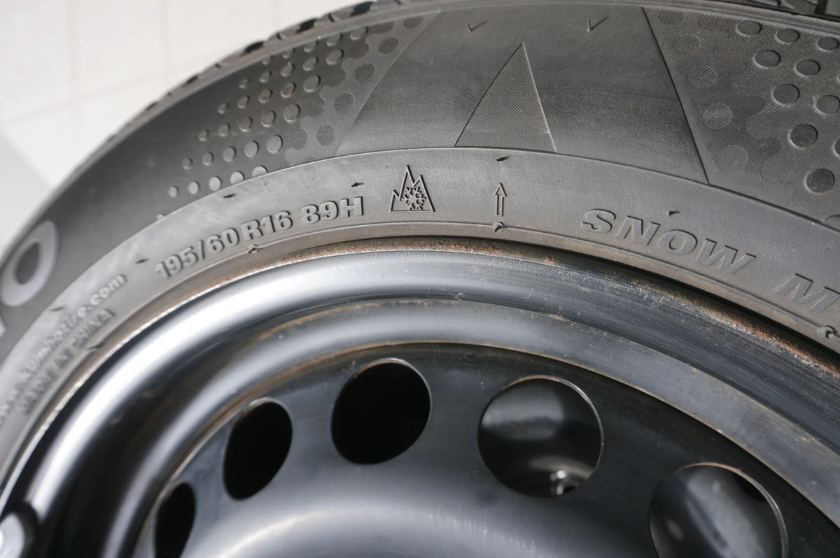 Opel Crossland X Peugeot 208 Felgen Winterreifen Winterräder 195 60 R16 2021 8mm Vue détaillée 2
